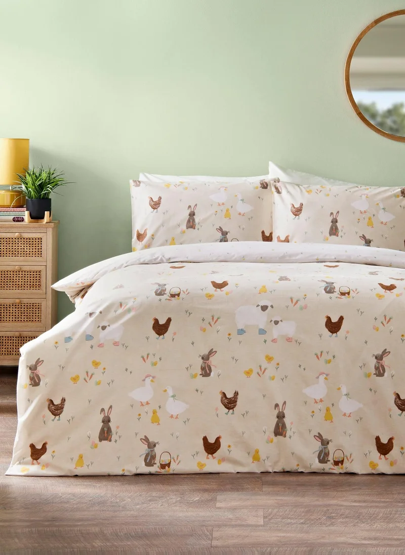 Matalan Natural Farm Animal Duvet Set